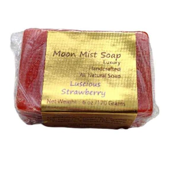 Luscious Strawberry Handcrafted Handmade Bar Soap 6 Ounce - Picture 1 of 1